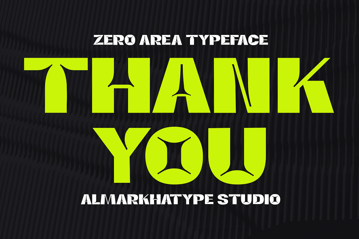 Zero Area – Bold Display Typeface, a Sans Serif Font by Almarkhatype (Photo 3 of 15)