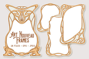 Art Nouveau Frames Set