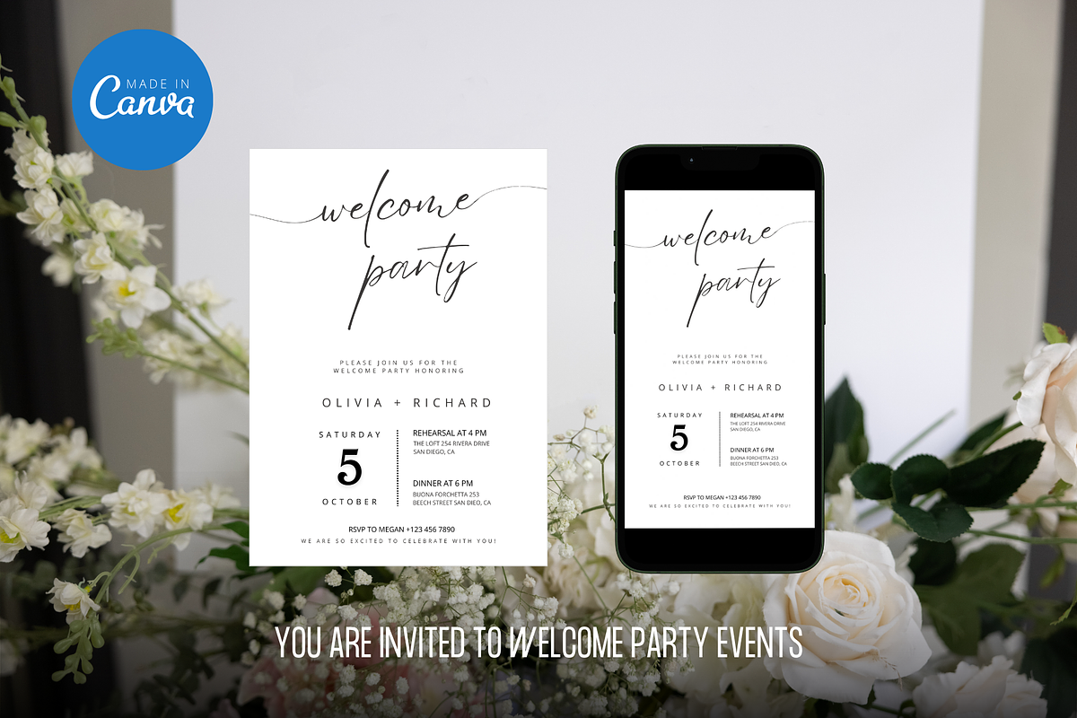 Welcome Party Invitation preview 2