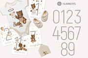 Watercolor Set Bear and His Numbers, an Animal Illustration by ViktoriyaD (Thumbnail 4 of 5)