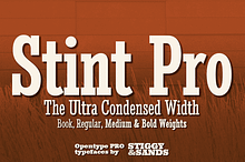 Stint Ultra Condensed Pro Family