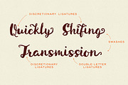 Auburn, a Script Font by Albatross (Thumbnail 6 of 7)