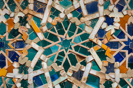 This detailed mosaic highlights a va, a Photo by Tanuart