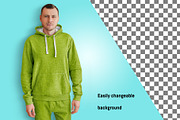 Man in a Hoodie Mockup, a Hoody Mockup by AG Mockups (Thumbnail 5 of 6)