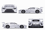 GT3 Race Car Performance Coupe Set, an Advertising Mockup by Halal Graphic Studio (Thumbnail 11 of 12)