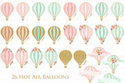 Hot Air Balloon Glitter Gold Set, a Texture Illustration by Mia's Graphic Design (Thumbnail 4 of 9)
