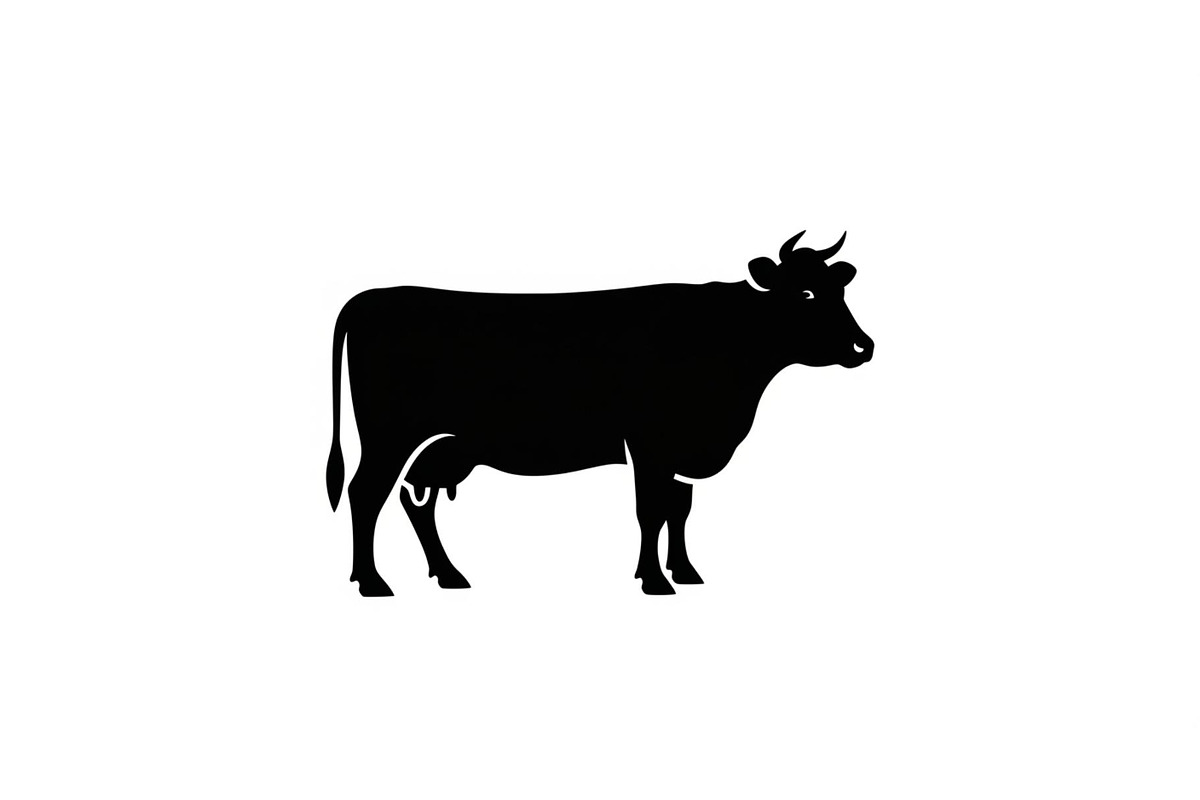 Farm Cow Silhouette Vector Bundle, an Illustration by Designs_River (Photo 9 of 51)