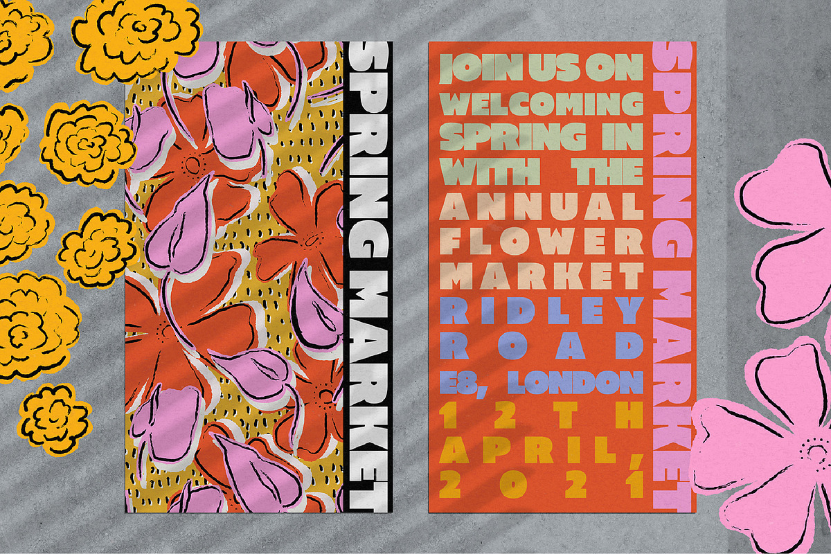 Spring Summer Floral Pattern Set, a Pattern Graphic by angelainthefields (Photo 5 of 6)