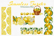 Lemon — Watercolor Illustration Set, a Food Illustration by Andre_Eva (Thumbnail 8 of 12)
