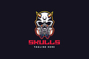 Skull Logo Gaming, a Branding & Logo Template by Artlogs x Modaldesain (Thumbnail 2 of 2)