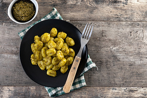 Gnocchi with pesto sauce, a Food & Drink Photo by etorres69