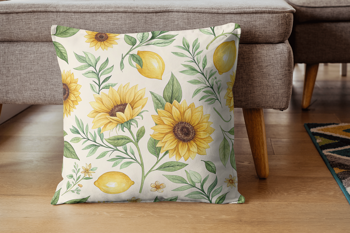 Watercolor Sunflower Digital Paper, a Pattern Graphic by FloridPrintables (Photo 9 of 10)