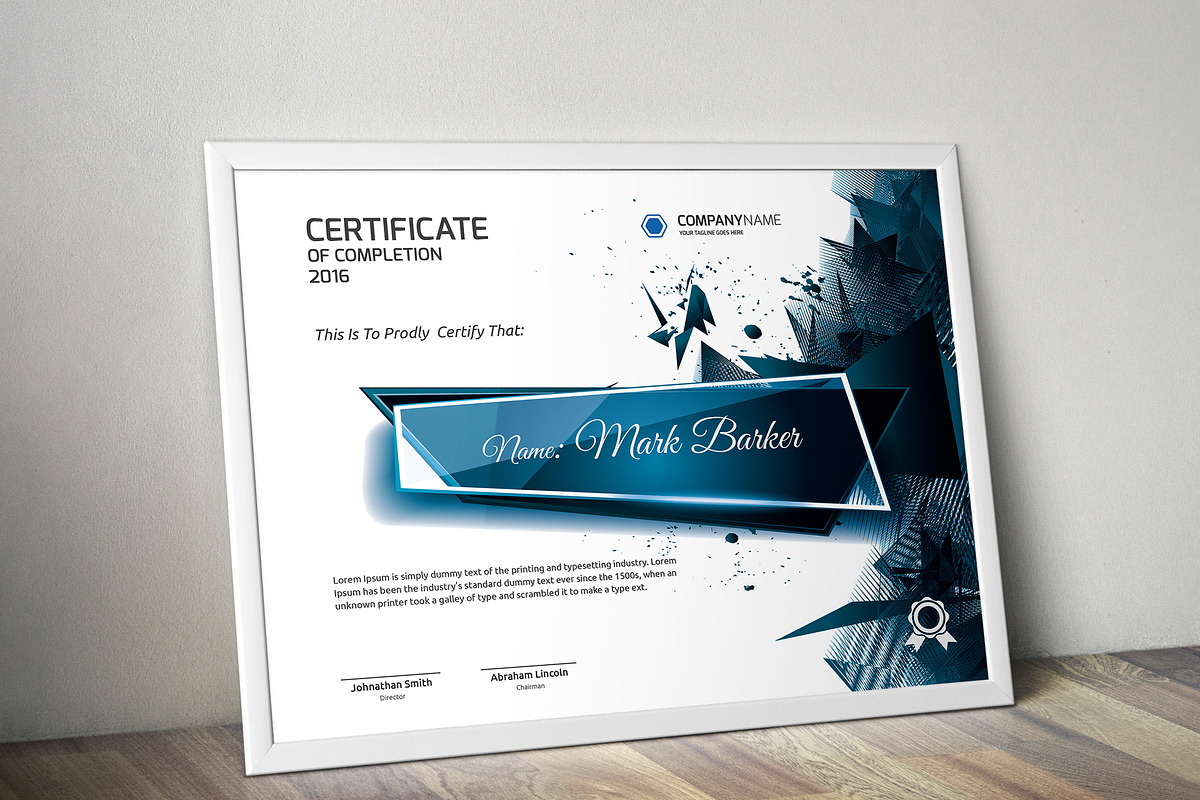 Certificate Word | PSD | AI, a Stationery Template by Curve Design (Photo 1 of 3)