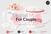 Enamel Camping Mugs Mock-ups, a Print Template by Apparel_Mockups (Thumbnail 1 of 4)