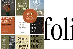 FOLIO | Canva Instagram Templates
