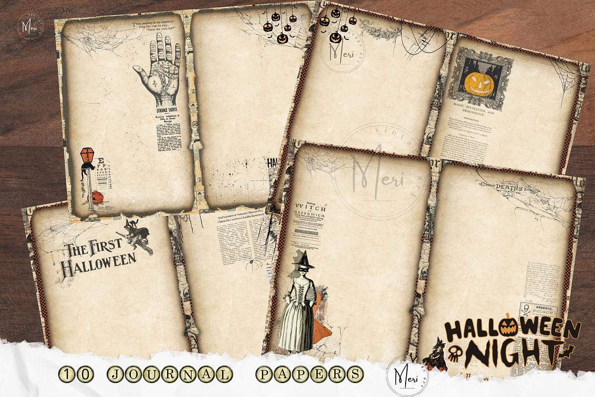 Halloween night Mystery Junk journal, a Decorative Illustration by meribela (Photo 3 of 7)