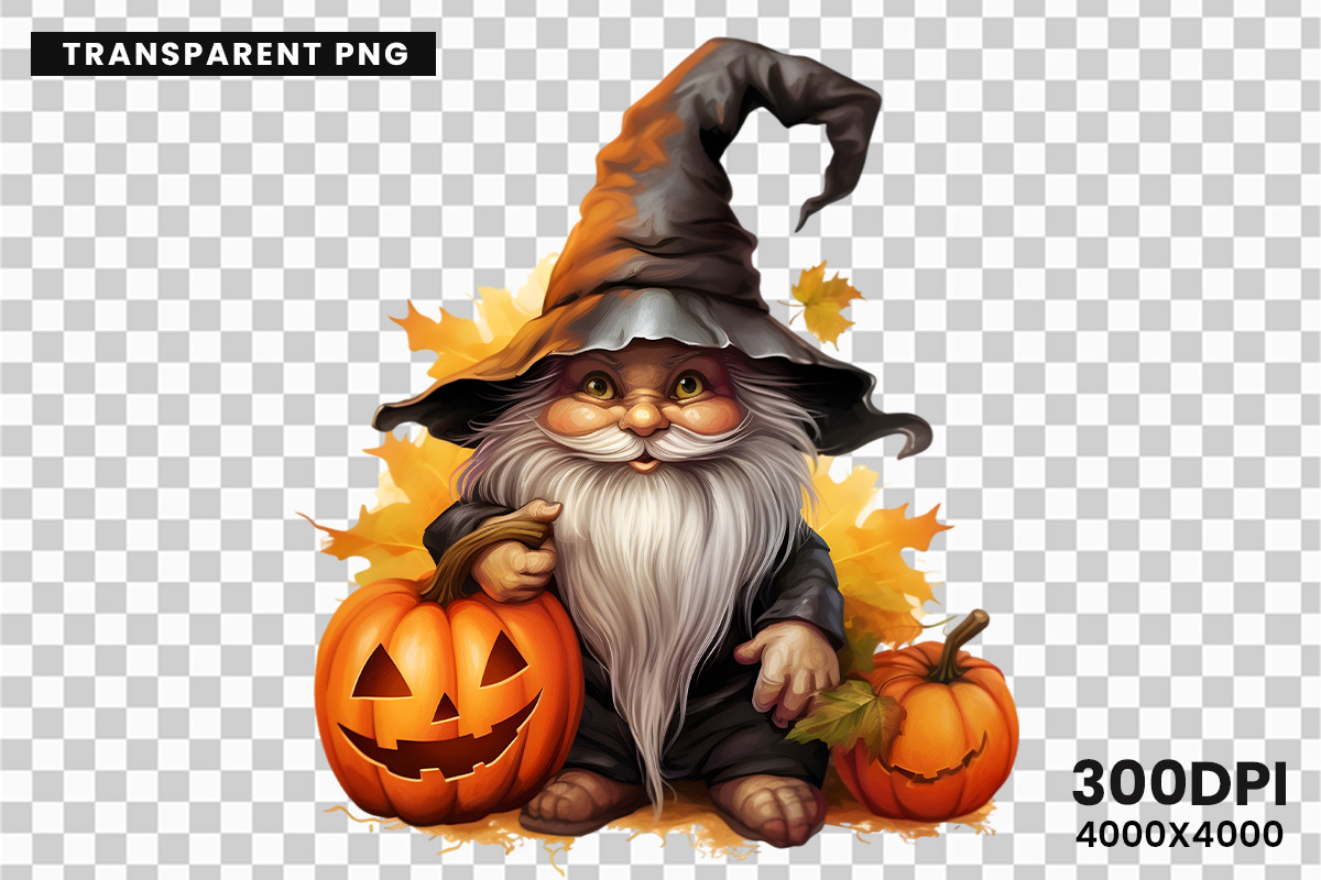 Halloween Fall Gnome Witch Bundle, a Seasonal Illustration by Creative Arslan (Photo 9 of 9)
