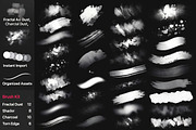Procreate Grunge Texture Brushes Kit, a Brush Add-On by Dreamanart (Thumbnail 1 of 3)