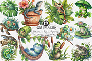 Botanical Summer Amphibians, an Illustration by Designking (Thumbnail 1 of 4)