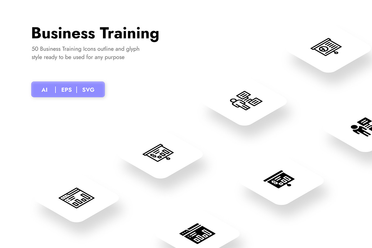 Business Training Icons, a Duotone Icon by HacaStudio (Photo 1 of 3)
