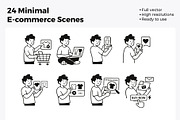 Notion Style E-commerce Illustration, a Work Illustration by Imran Haroon (Thumbnail 3 of 4)
