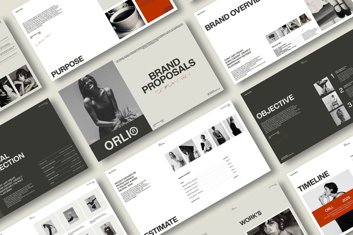 ORLI | Brand Proposal Template, a Presentation Template by Graphpexel (Photo 10 of 10)