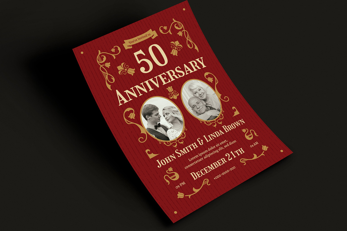 Wedding Anniversary Invitation, an Invitation Template by Guuver (Photo 3 of 3)