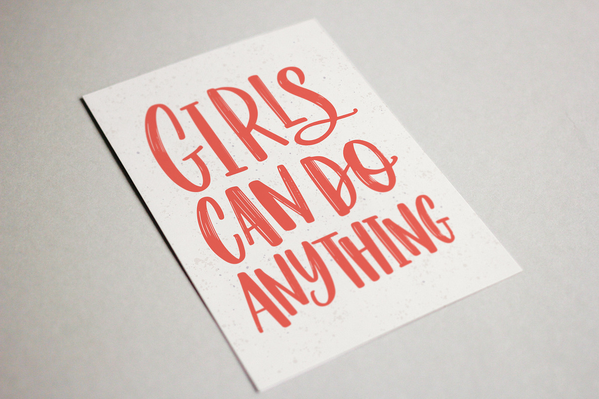 Girls can do anything card, a Decorative Illustration by Good Studio (Photo 3 of 3)