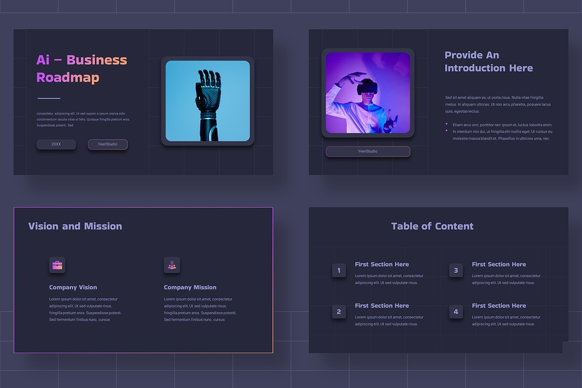 Ai Business Roadmap Presentation, a Presentation Template by BumbleGraph Studio (Photo 4 of 7)