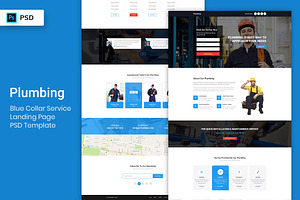 Blue Collar Service Landing Page