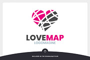 Love Map Logo Template, a Branding & Logo Template by LOGOMAGINE (Thumbnail 8 of 16)