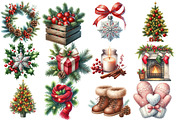 Watercolor Neutral Winter Bundle, an Illustration by Designworld (Thumbnail 2 of 5)