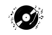 Vintage Vinyl Record & Turntable Bun, an Illustration by Creativeshirt (Thumbnail 17 of 31)