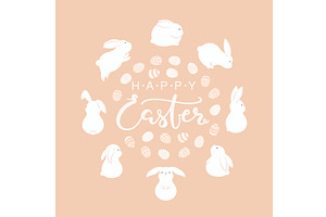 Easter bunnies, cute rabbits, an Object Illustration by sceptical cactus