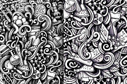 Science Graphic Doodle Patterns, a Pattern Graphic by BALABOLKA (Thumbnail 3 of 6)