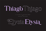 Thiago & Elysia Font, a Sans Serif Font by Digital Hustler (Thumbnail 1 of 13)