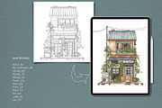 Photoshop Sketch Japanese Houses, a Brush Add-On by MISTstudioDesign (Thumbnail 8 of 10)