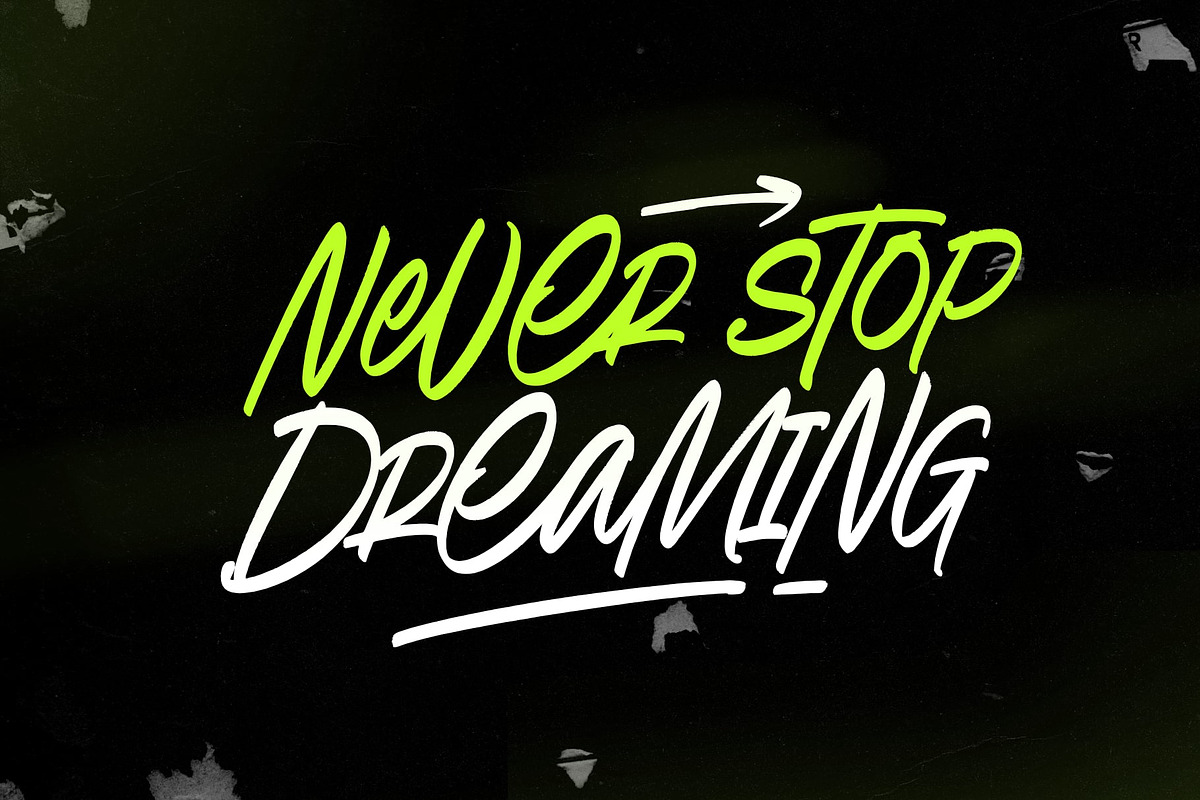 Radiance Skyline, a Handwritten Font by Damarletter (Photo 3 of 6)