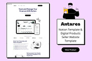 Best Notion Seller Website Template, a Landing Page Template by DaisyStudio (Thumbnail 1 of 7)