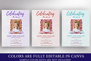 Floral Tabloid Funeral Program, a Brochure Template by Four C Graphic (Thumbnail 6 of 10)