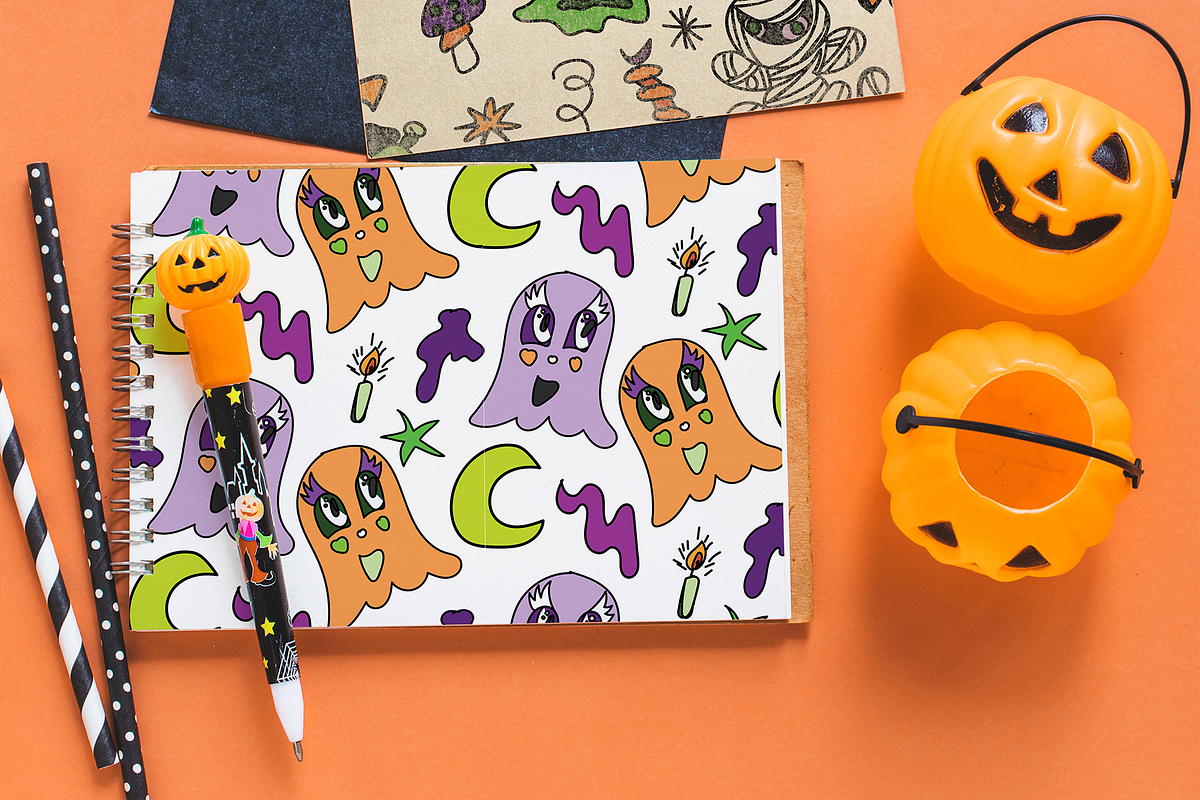Boooodle O'clock! Doodle Patterns, a Pattern Graphic by maaariabouvier (Photo 6 of 6)