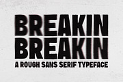Breakin - Retro Sans Serif Typeface, a Sans Serif Font by Fargun Studio (Thumbnail 1 of 10)