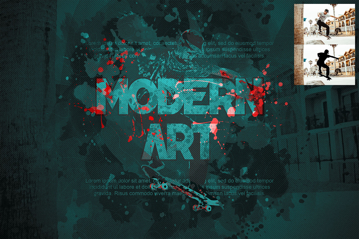 Modern Art Photoshop Action, an Action Add-On by AndriyFM (Photo 3 of 20)