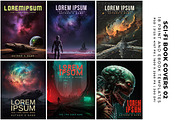 Sci-Fi Book Covers Templates 02, a Print Template by Digital Art Creations (Thumbnail 1 of 6)