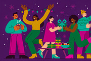 Winter Holiday, a Seasonal Illustration by StockVerse Creative (Thumbnail 4 of 4)