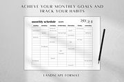 Digital Monthly Schedule Tracker, a Print Template by BRANDcontent (Thumbnail 2 of 6)