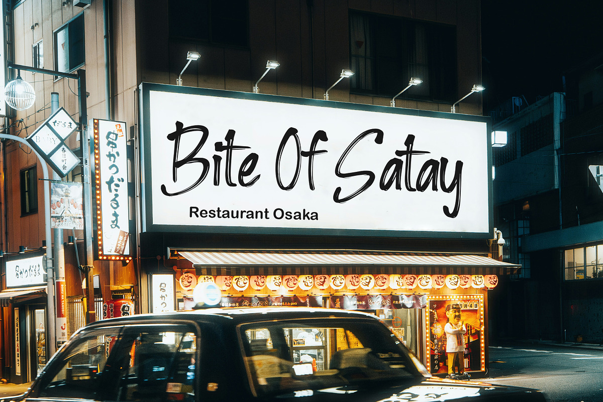 Bighs streak, a Handwritten Font by Sulthan Studio (Photo 5 of 6)