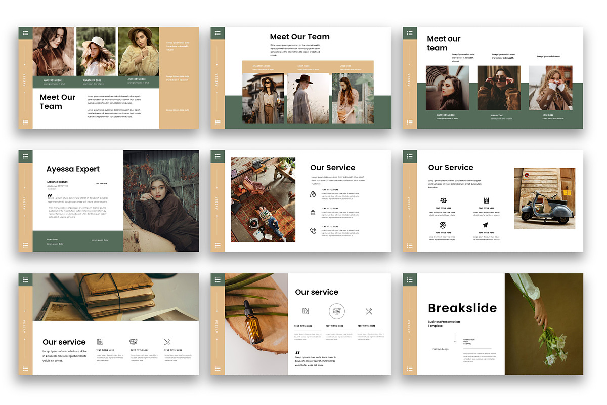 Ayessa - Business PowerPoint, a Presentation Template by kreatifreya (Photo 3 of 5)