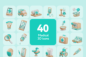 Medwoo Medical 3D Icons