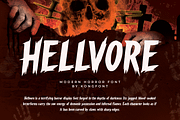 Hellvore – Modern Horror Font, a Blackletter Font by overlaytemplates (Thumbnail 1 of 5)